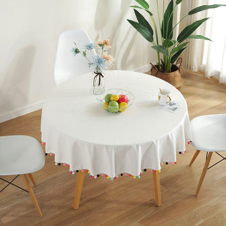 Fiesta White Tablecloth -Table Cloth- Delicors