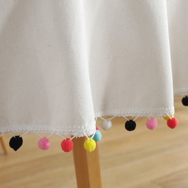 Fiesta White Tablecloth -Table Cloth- Delicors