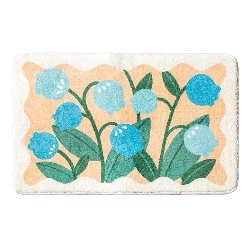 Floral Bath Mat Collection -Bath Mats & Rugs- Delicors