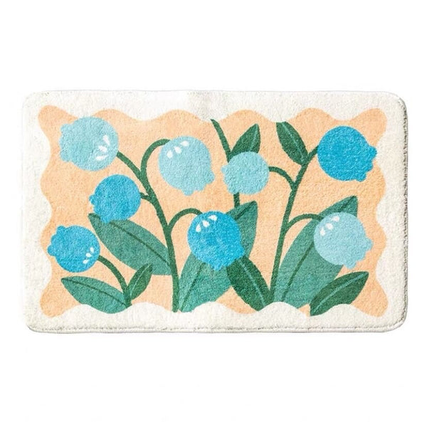 Floral Bath Mat Collection -Bath Mats & Rugs- Delicors