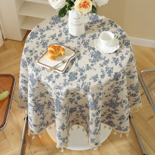 Floral Decadence Tassel Table Cloth Collection -Table Cloth- Delicors