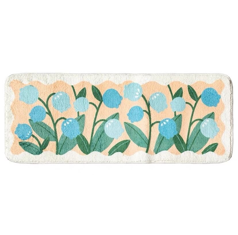 Floral Floor Mat Collection -Bath Mats & Rugs- Delicors