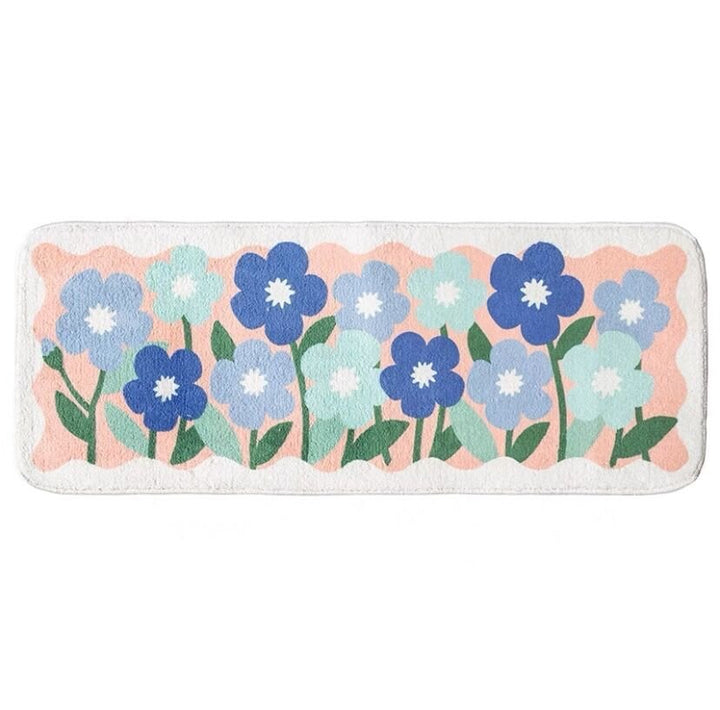 Floral Floor Mat Collection -Bath Mats & Rugs- Delicors