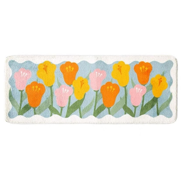 Floral Floor Mat Collection -Bath Mats & Rugs- Delicors
