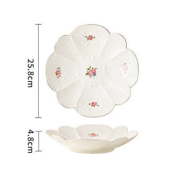 Floral Plate Collection -Dinnerware- Delicors