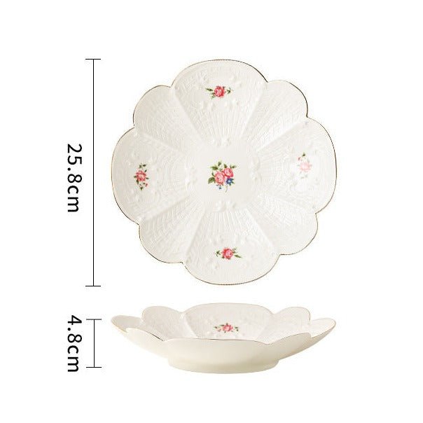 Floral Plate Collection -Dinnerware- Delicors