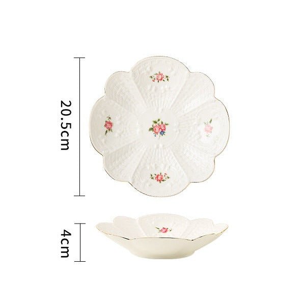 Floral Plate Collection -Dinnerware- Delicors