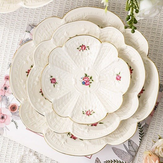 Floral Plate Collection -Dinnerware- Delicors