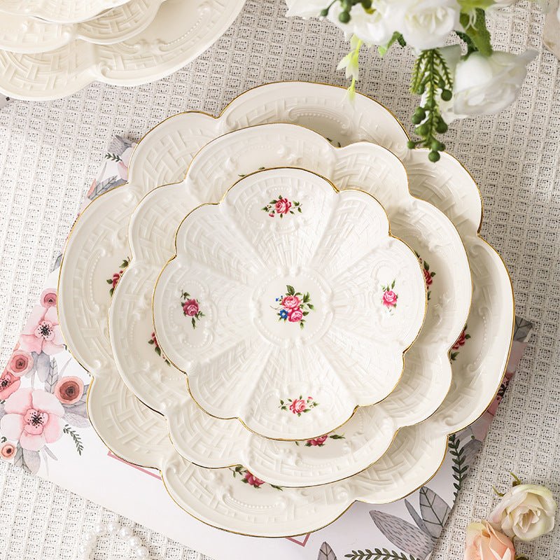 Floral Plate Collection -Dinnerware- Delicors
