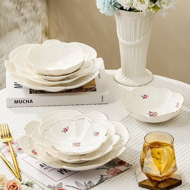 Floral Plate Collection -Dinnerware- Delicors