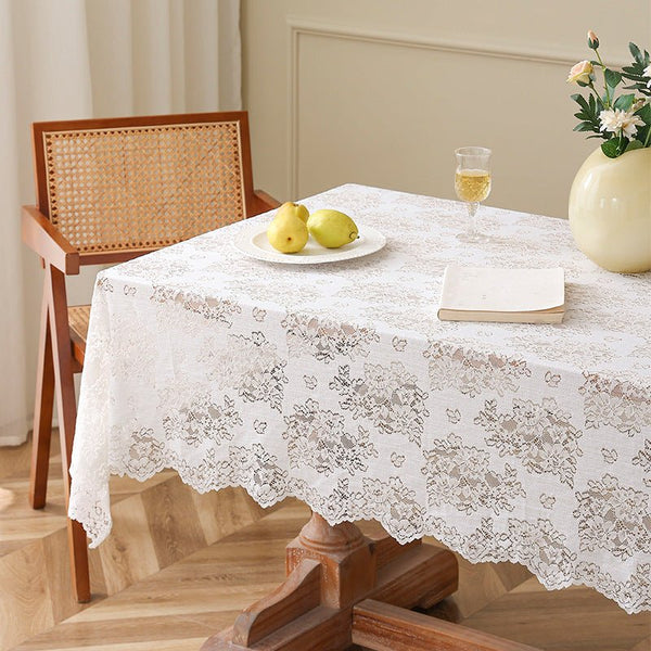 Flower Bouquet Lace Table Cloth -Table Cloth- Delicors