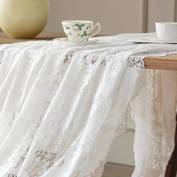 Flower Bouquet Lace Table Cloth -Table Cloth- Delicors