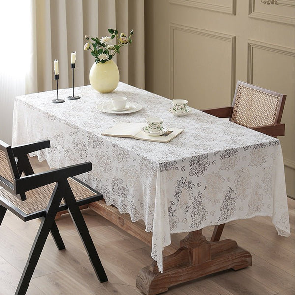 Flower Bouquet Lace Table Cloth -Table Cloth- Delicors