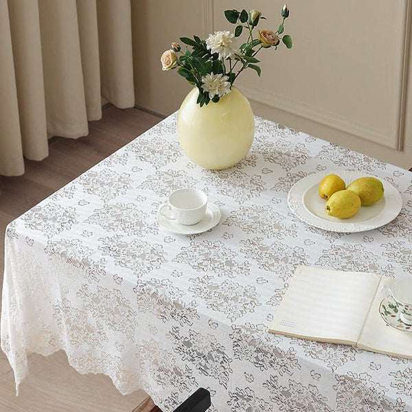Flower Bouquet Lace Table Cloth -Table Cloth- Delicors