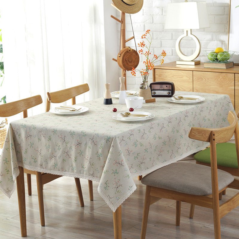 Flower Bouquet Muslin Table Cloth -Table Cloth- Delicors