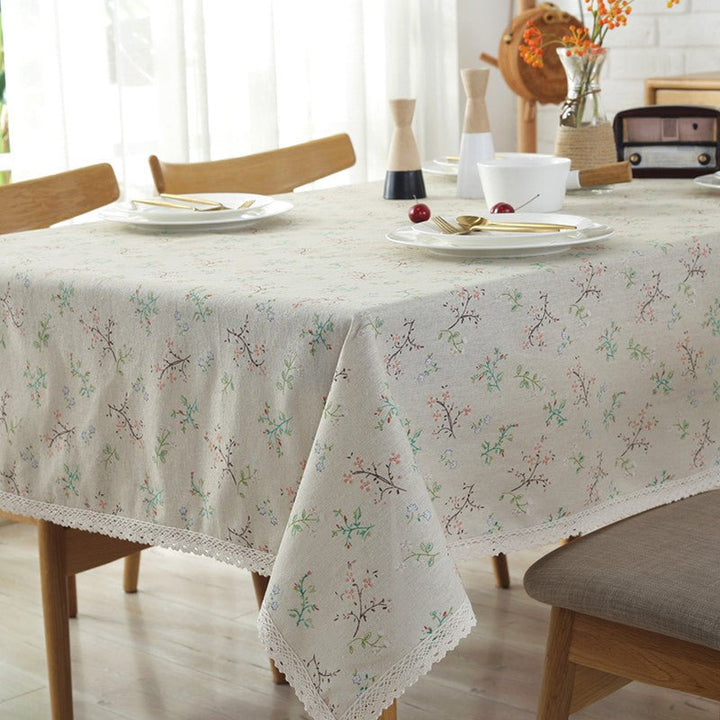 Flower Bouquet Muslin Table Cloth -Table Cloth- Delicors