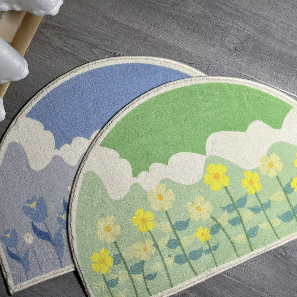Flower Meadow Bathmat Collection -- Delicors