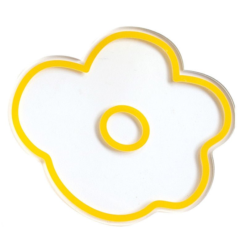 Flower Petal Transparent Acrylic Coasters Collection -- Delicors