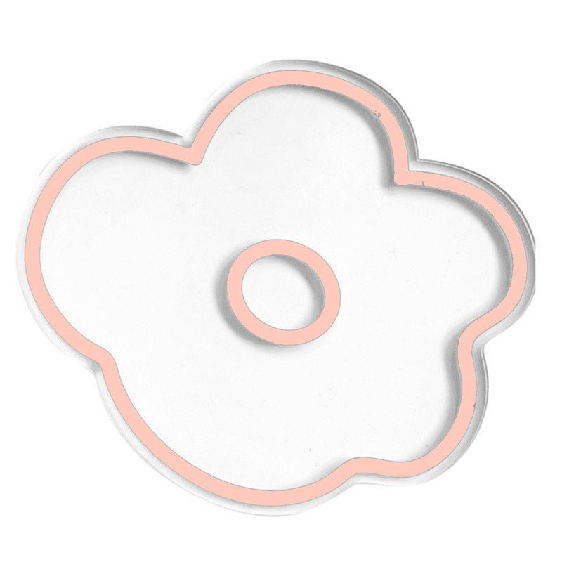 Flower Petal Transparent Acrylic Coasters Collection -- Delicors