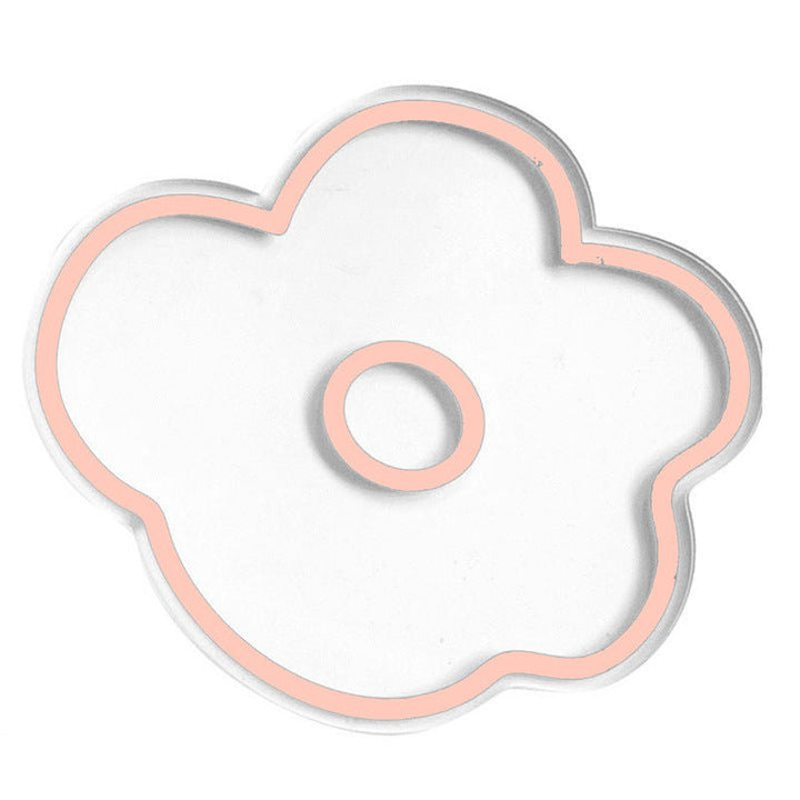 Flower Petal Transparent Acrylic Coasters Collection -- Delicors