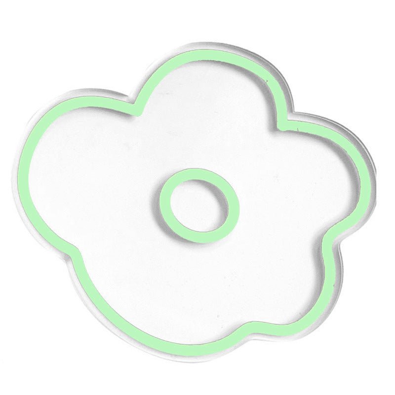 Flower Petal Transparent Acrylic Coasters Collection -- Delicors