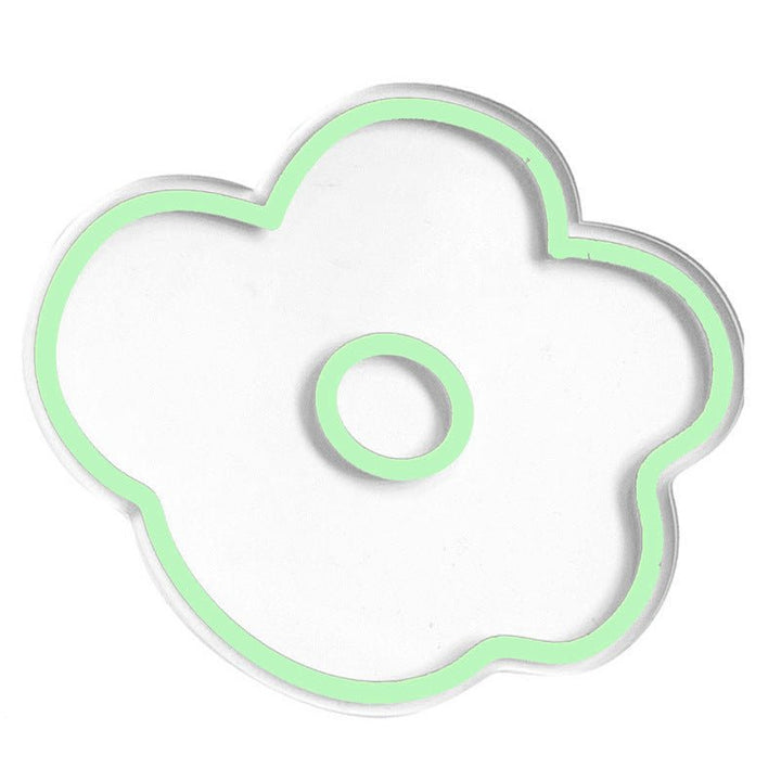 Flower Petal Transparent Acrylic Coasters Collection -- Delicors