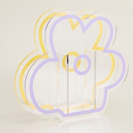 Flower Petal Transparent Acrylic Vase -- Delicors