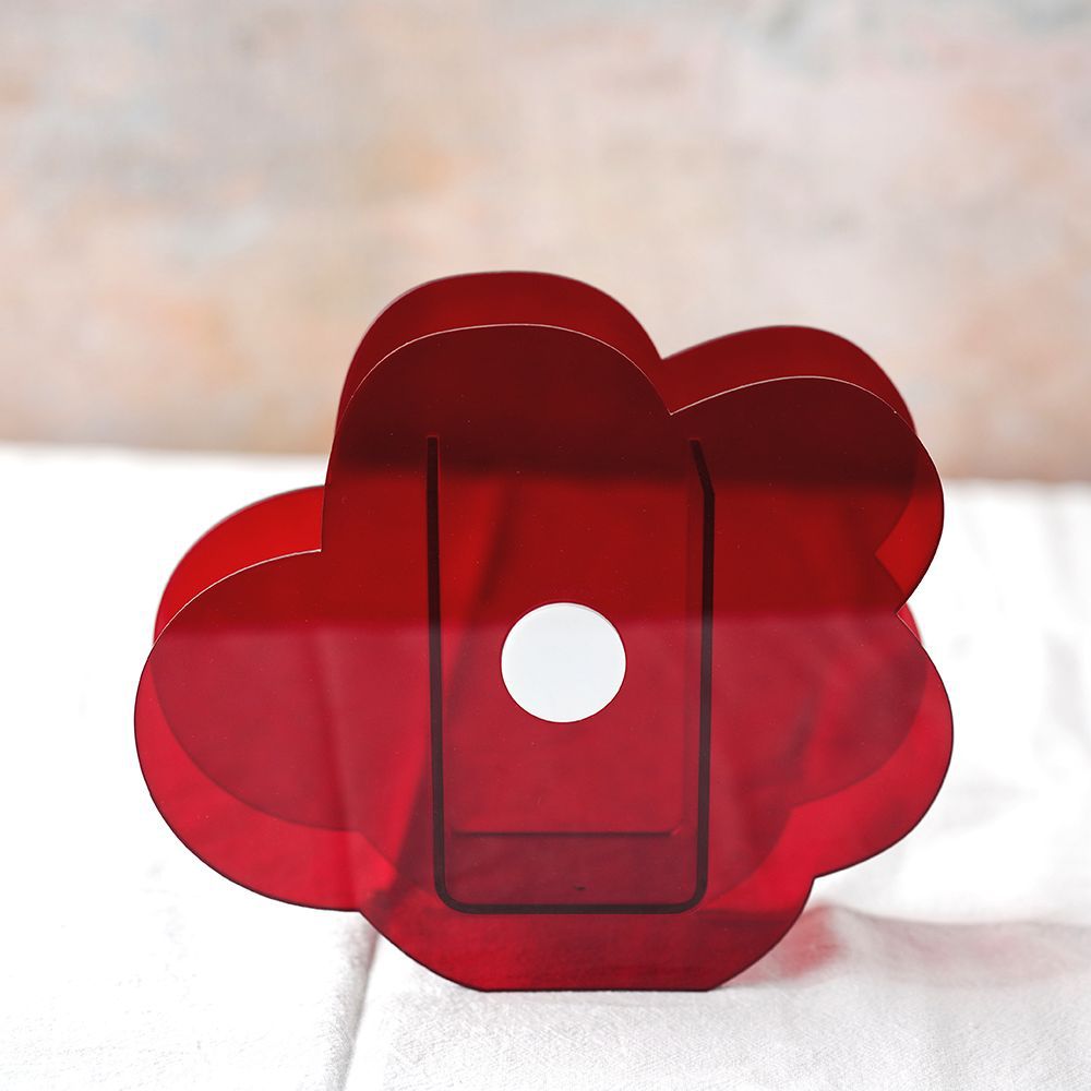 Flower Petal Transparent Acrylic Vase -- Delicors