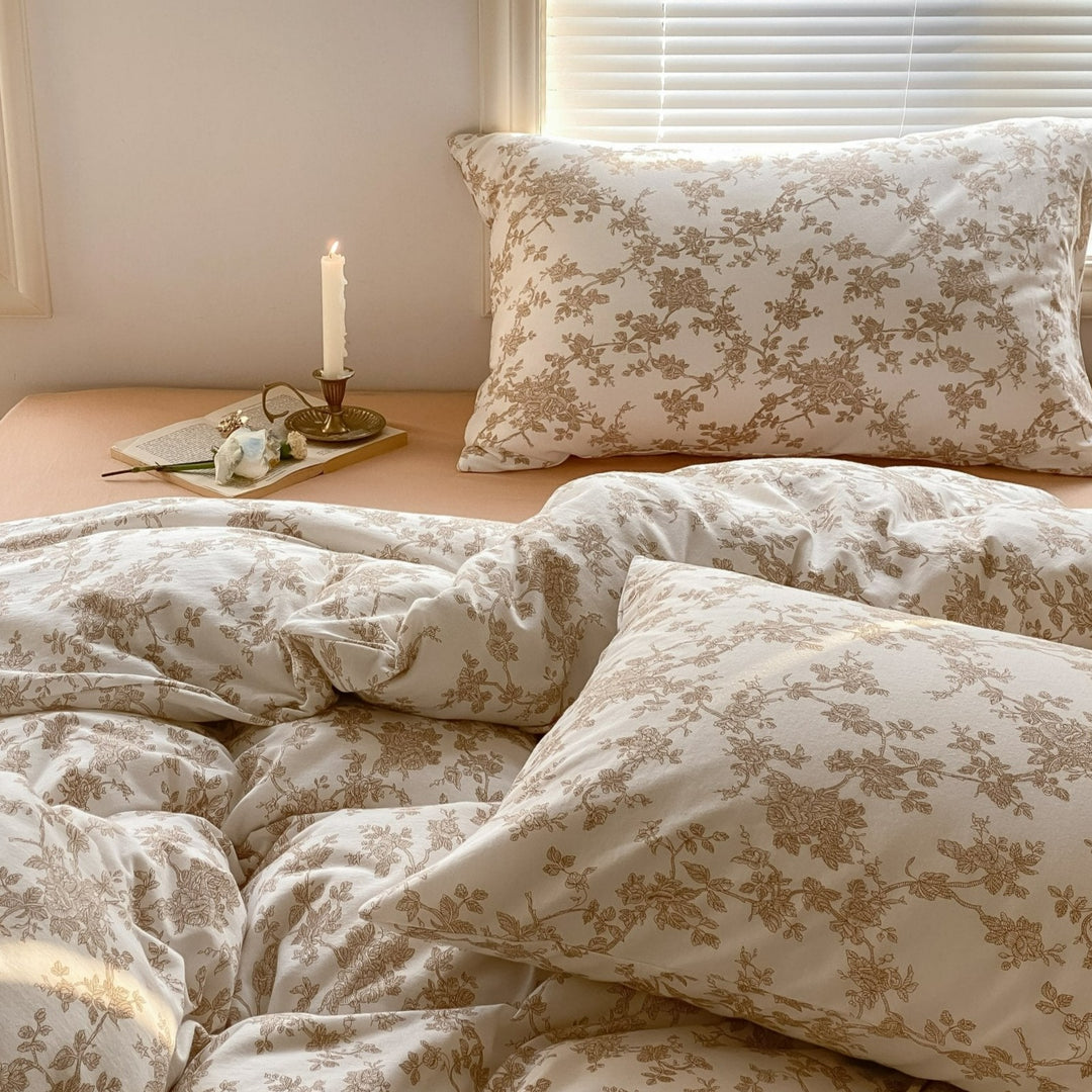 French Foliage Style Quilt Cover Set -- Delicors