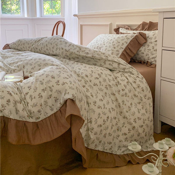 Frilly Floral Bedding Set -Bedding- Delicors