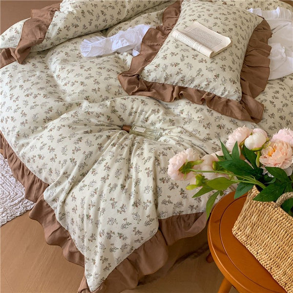 Frilly Floral Bedding Set -Bedding- Delicors