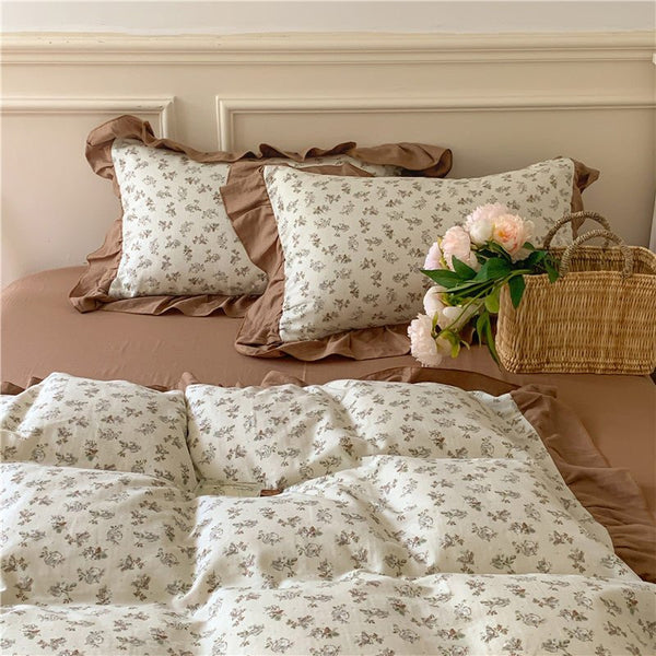 Frilly Floral Bedding Set -Bedding- Delicors