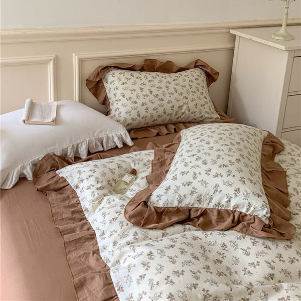 Frilly Floral Bedding Set -Bedding- Delicors