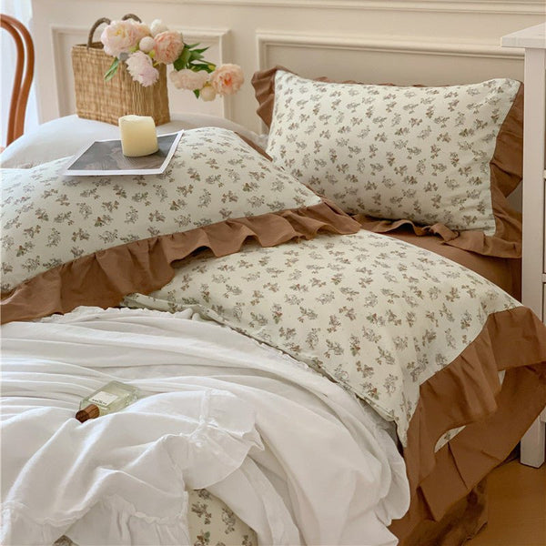 Frilly Floral Bedding Set -Bedding- Delicors