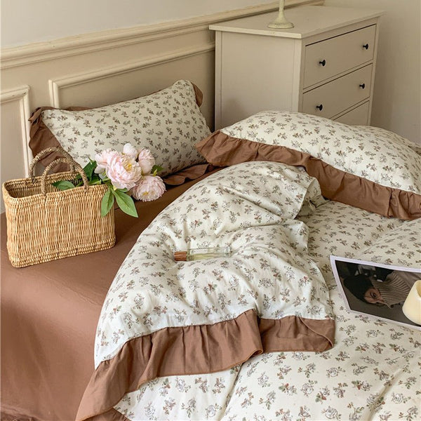 Frilly Floral Bedding Set -Bedding- Delicors