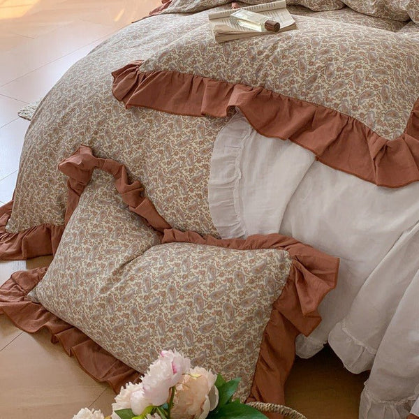 Frilly Floral Bedding Set -Bedding- Delicors