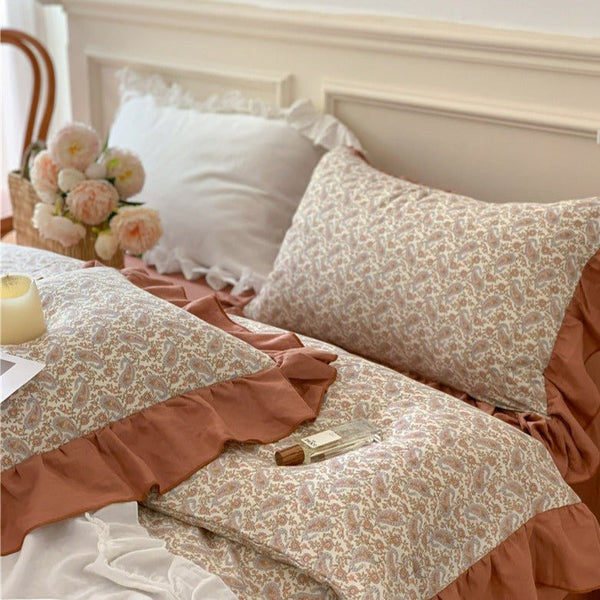 Frilly Floral Bedding Set -Bedding- Delicors