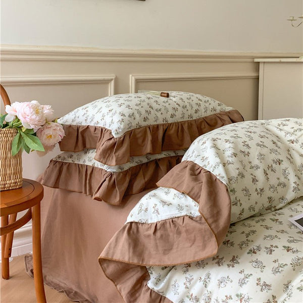 Frilly Floral Bedding Set -Bedding- Delicors