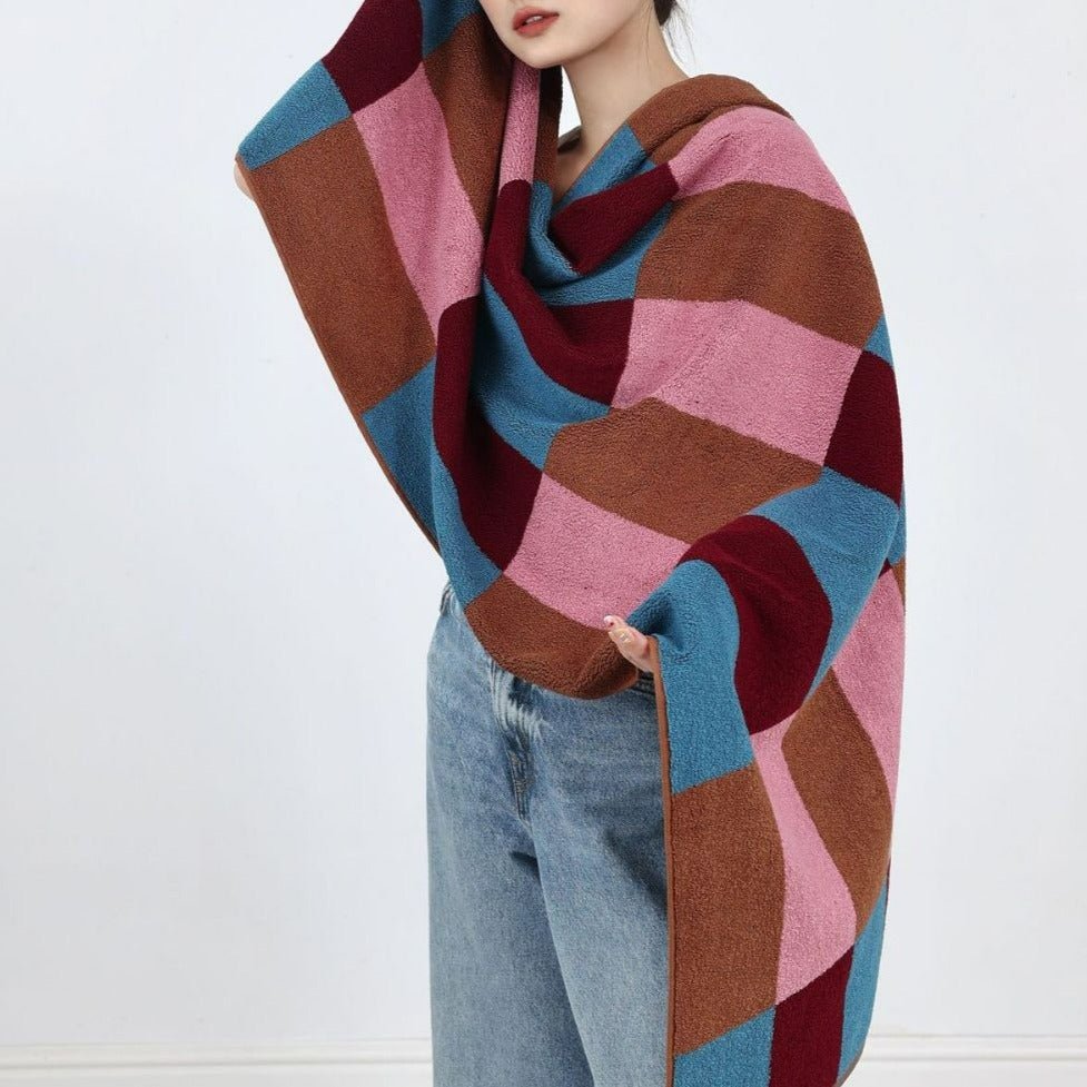 Funky Checkered Towel Set -Towel- Delicors