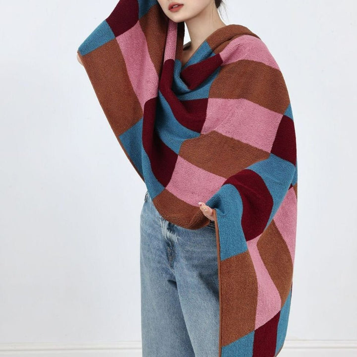 Funky Checkered Towel Set -Towel- Delicors