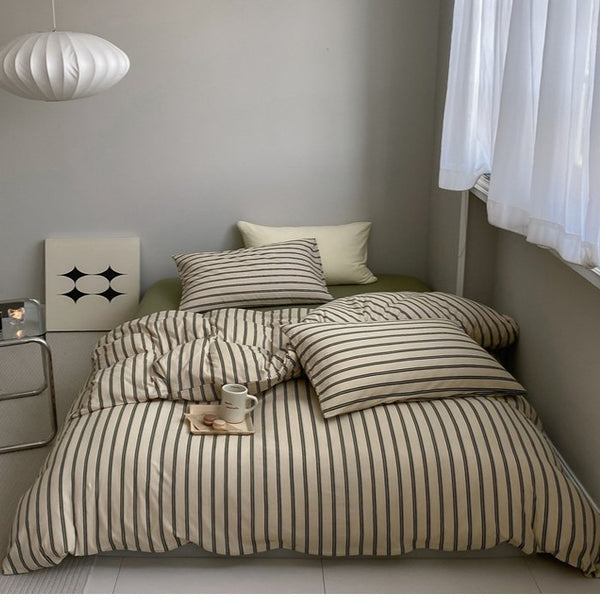 Geometric Quilt Cover Set Collection -Bedding- Delicors