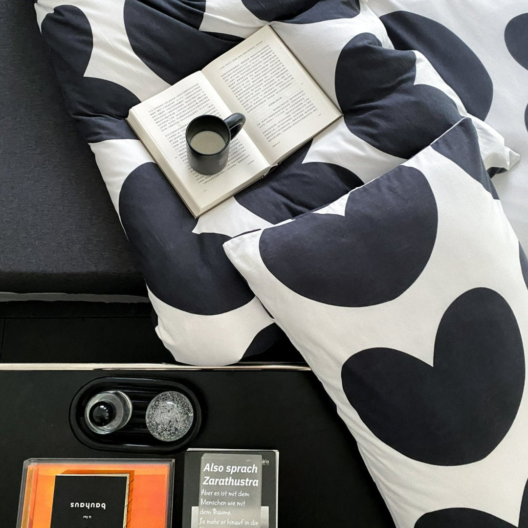 Heart Plus Quilt Cover Set -- Delicors