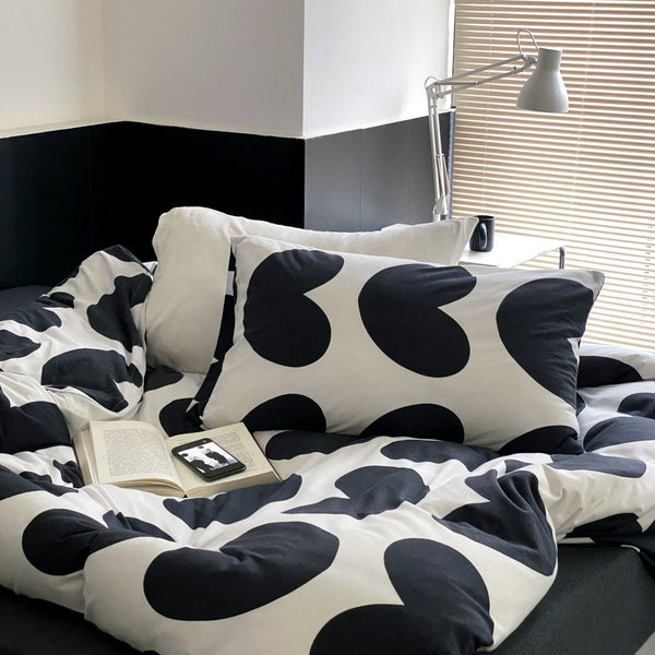 Heart Plus Quilt Cover Set -- Delicors