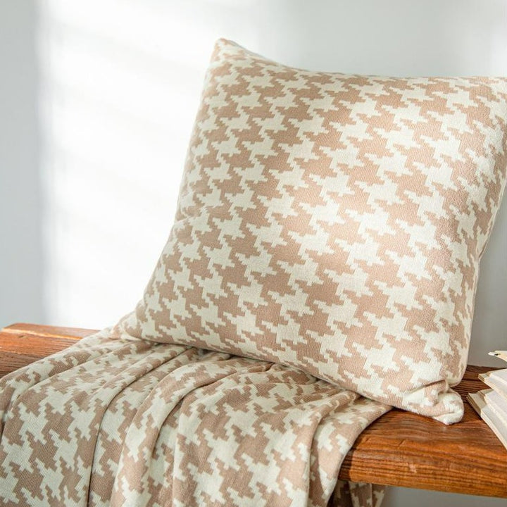 Houndstooth Cushion Cover -Cushion- Delicors