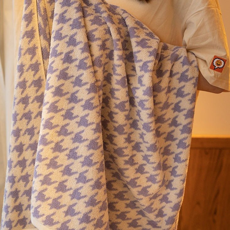 Houndstooth Towel Collection -Towel- Delicors