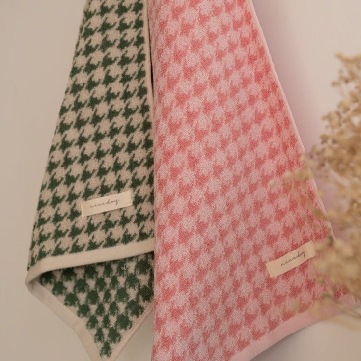 Houndstooth Towel Collection -Towel- Delicors