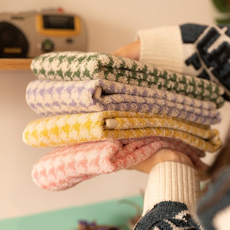 Houndstooth Towel Collection -Towel- Delicors