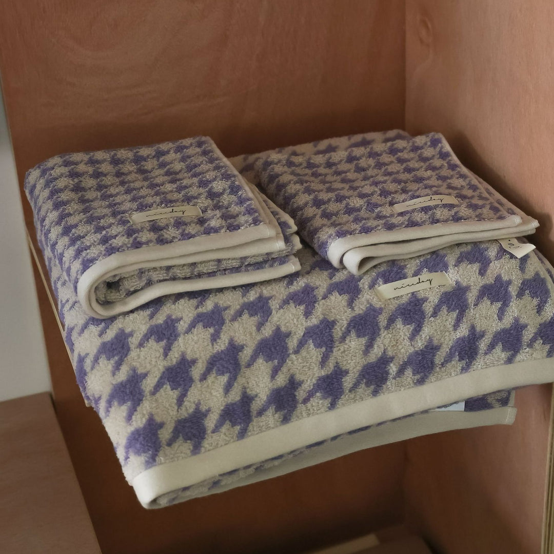 Houndstooth Towel Collection -Towel- Delicors