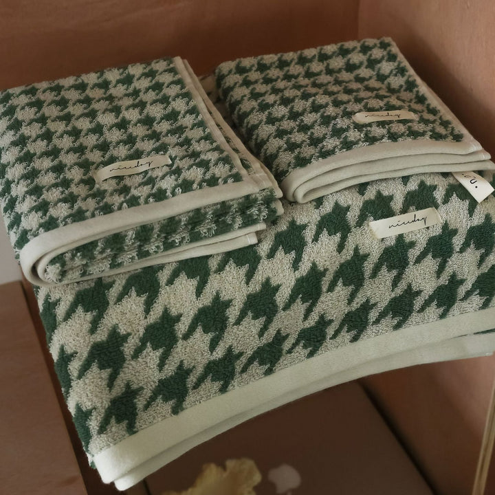 Houndstooth Towel Collection -Towel- Delicors