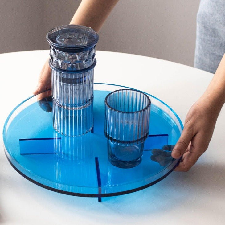 Iridescent Glow Acrylic Tray Collection -- Delicors
